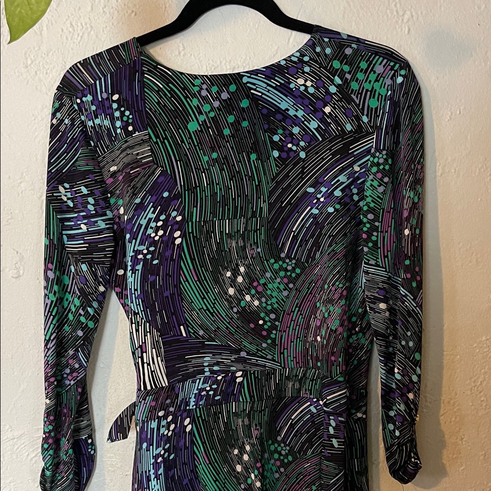 Cache Elegant Multicolor Wrap Dress - image 6